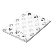 白黒の可愛い柄 ノートパッド (回転)