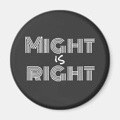 白黒の可能性は正しい感動的引用文 マグネット (正面)