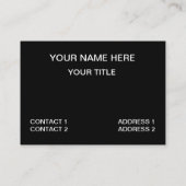 白黒の同心三角形パターン 名刺 (裏面)