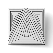 白黒の同心三角形パターン