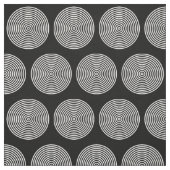 白黒の同心円リングや輪点 ファブリック (見本)