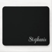 白黒の名ガーリーモダン前 マウスパッド (正面)