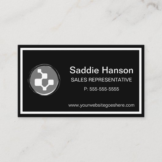 白黒の名刺 名刺 (正面)