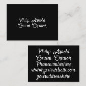 白黒の名刺 名刺 (正面/裏面)