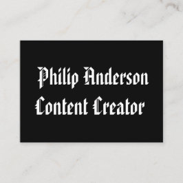 白黒の名刺 名刺