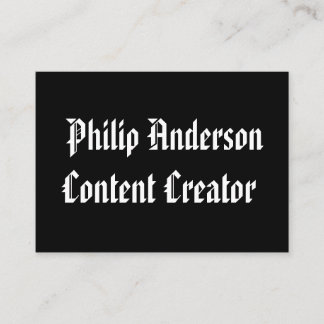 白黒の名刺 名刺