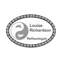 白黒の名前きらきら光るタグ