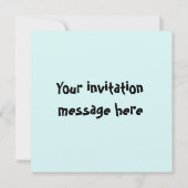 白黒の命の木 招待状 (裏面)