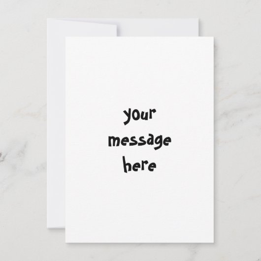 白黒の命の木 招待状 (裏面)