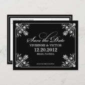 白黒の問題 | セーブ・ザ・デート案内 案内ポストカード (正面/裏面)