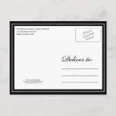 白黒の問題 | セーブ・ザ・デート案内 案内ポストカード (裏面)