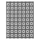 白黒の四角形のテーブルクロス テーブルクロス (正面)