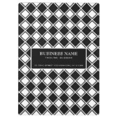 白黒の四角形 クリップボード (裏面)