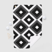 白黒の四角形 ゴルフタオル (インサイチュ)