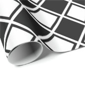 白黒の四角形 ラッピングペーパー (ロールコーナー)