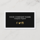 白黒の図形 名刺 (裏面)