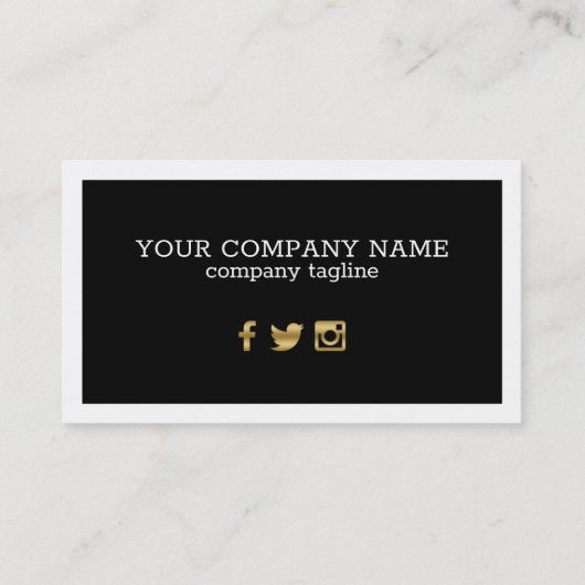 白黒の図形 名刺 (裏面)