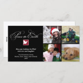 白黒の土壇場の挨拶 シーズンカード (正面/裏面)