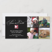 白黒の土壇場の挨拶 シーズンカード (正面)