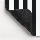 白黒の垂直参照のストライプ マウスパッド (コーナー)