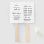 白黒の基本式結婚プログラム ハンドファン (正面&裏面)