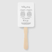 白黒の基本式結婚プログラム ハンドファン (裏面)