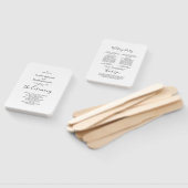 白黒の基本式結婚プログラム ハンドファン (組立なし)