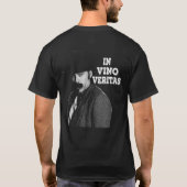 白黒の墓石引用文クラシックArts Vi Tシャツ (裏面)