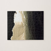 白黒の夕日 ジグソーパズル (横)