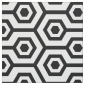 白黒の多角形モダン幾何学模様 ファブリック (見本)