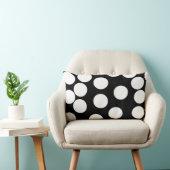 白黒の大きい点。 ランバークッション (椅子)