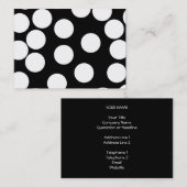 白黒の大きい点。 名刺 (正面/裏面)