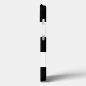 白黒の大きなストライプ Case-Mate iPhoneケース (裏面 / 左)