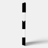 白黒の大きなストライプ Case-Mate iPhoneケース (裏面 / 右)