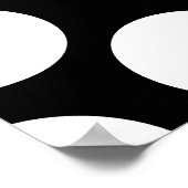 白黒の大きな点。 ポスター (角)