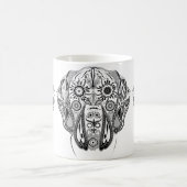 白黒の大きな犬 コーヒーマグカップ (中央)