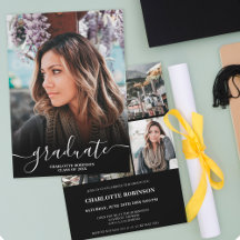 白黒の大学院のスクリプト写真の卒業