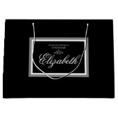 白黒の大抱き枕 ラージペーパーバッグ (正面)