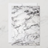 白黒の大理石とガラス 招待状 (裏面)