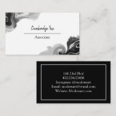 白黒の大理石クラス 名刺 (正面/裏面)