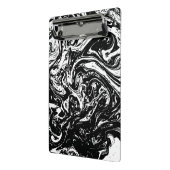 白黒の大理石スタイルミニクリップボード ミニクリップボード (アングル2)