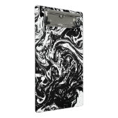 白黒の大理石スタイルミニクリップボード ミニクリップボード (アングル)