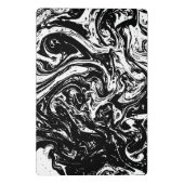 白黒の大理石スタイルミニクリップボード ミニクリップボード (裏面)