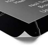 白黒の大理石ネイルサロン価格一覧メニュー ポスター (角)