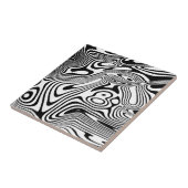 白黒の大理石パターン タイル (側面)