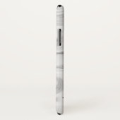 白黒の大理石モノグラム Case-Mate iPhoneケース (裏面/右)