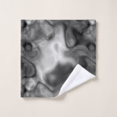 白黒の大理石抽象芸術 バスタオルセット (ウォッシュタオル)