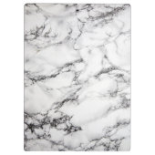 白黒の大理石模様 クリップボード (裏面)