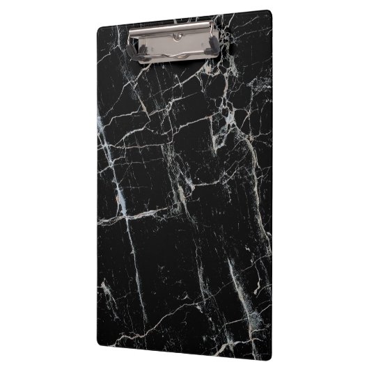 白黒の大理石模様 クリップボード (左)