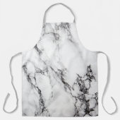 白黒の大理石類 エプロン (正面)